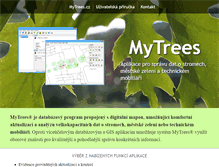 Tablet Screenshot of mytrees.cz