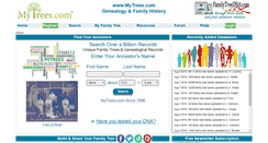 Desktop Screenshot of mytrees.com